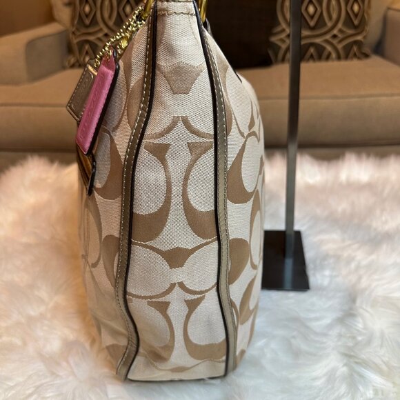 Coach Beige and Brown Tote Bag - Picture 4 of 10